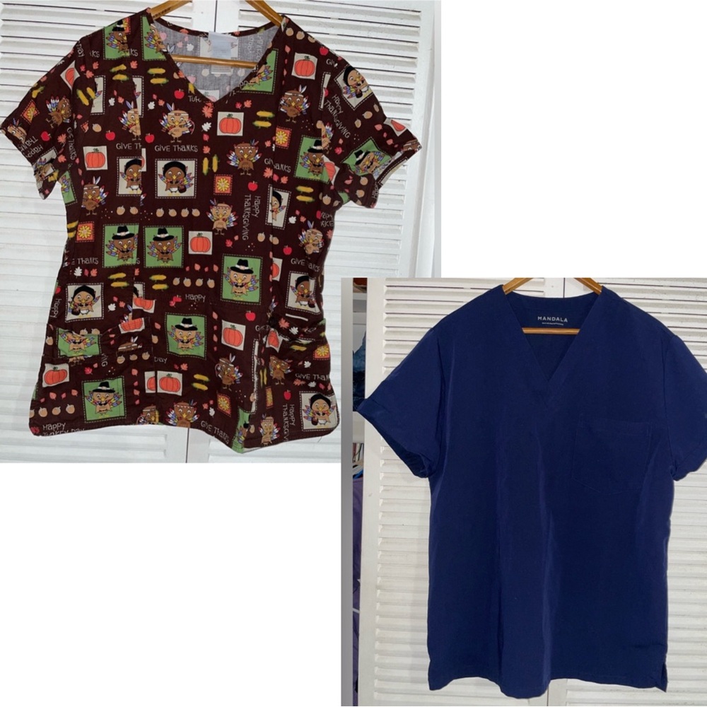 Scrub Top Bundle Scrubstar Mandala Size Medium Women’s